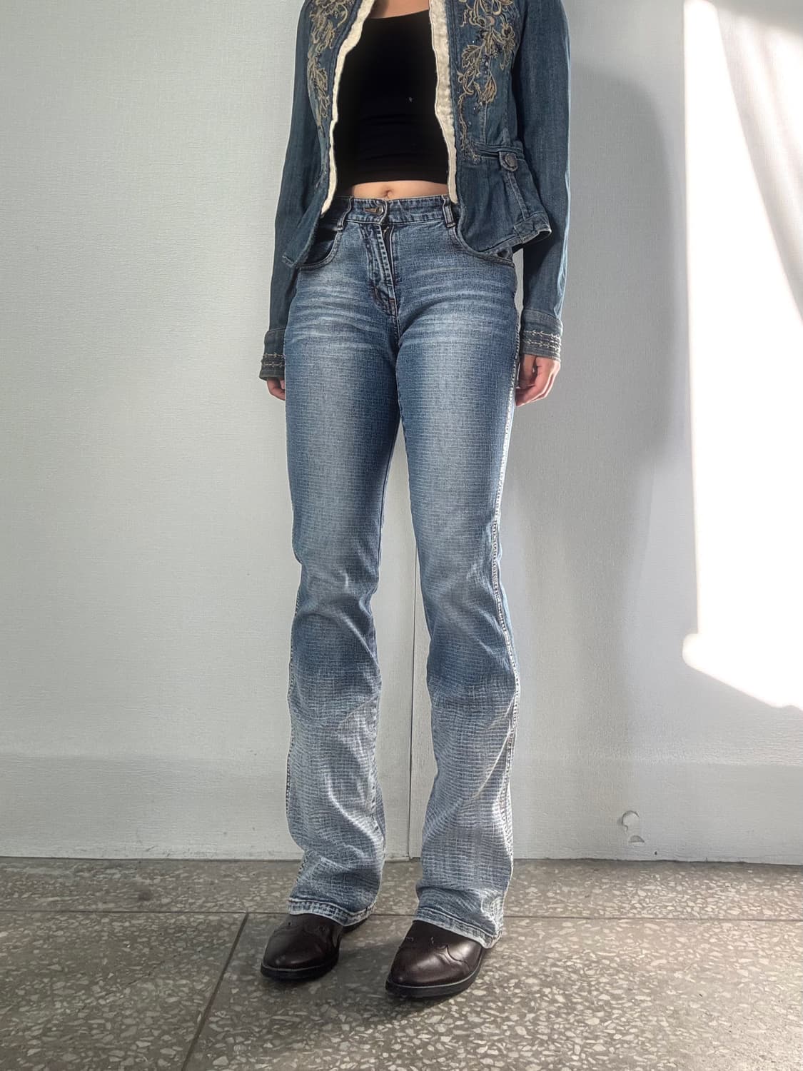 로우라이즈 데님 팬츠 상품이미지2