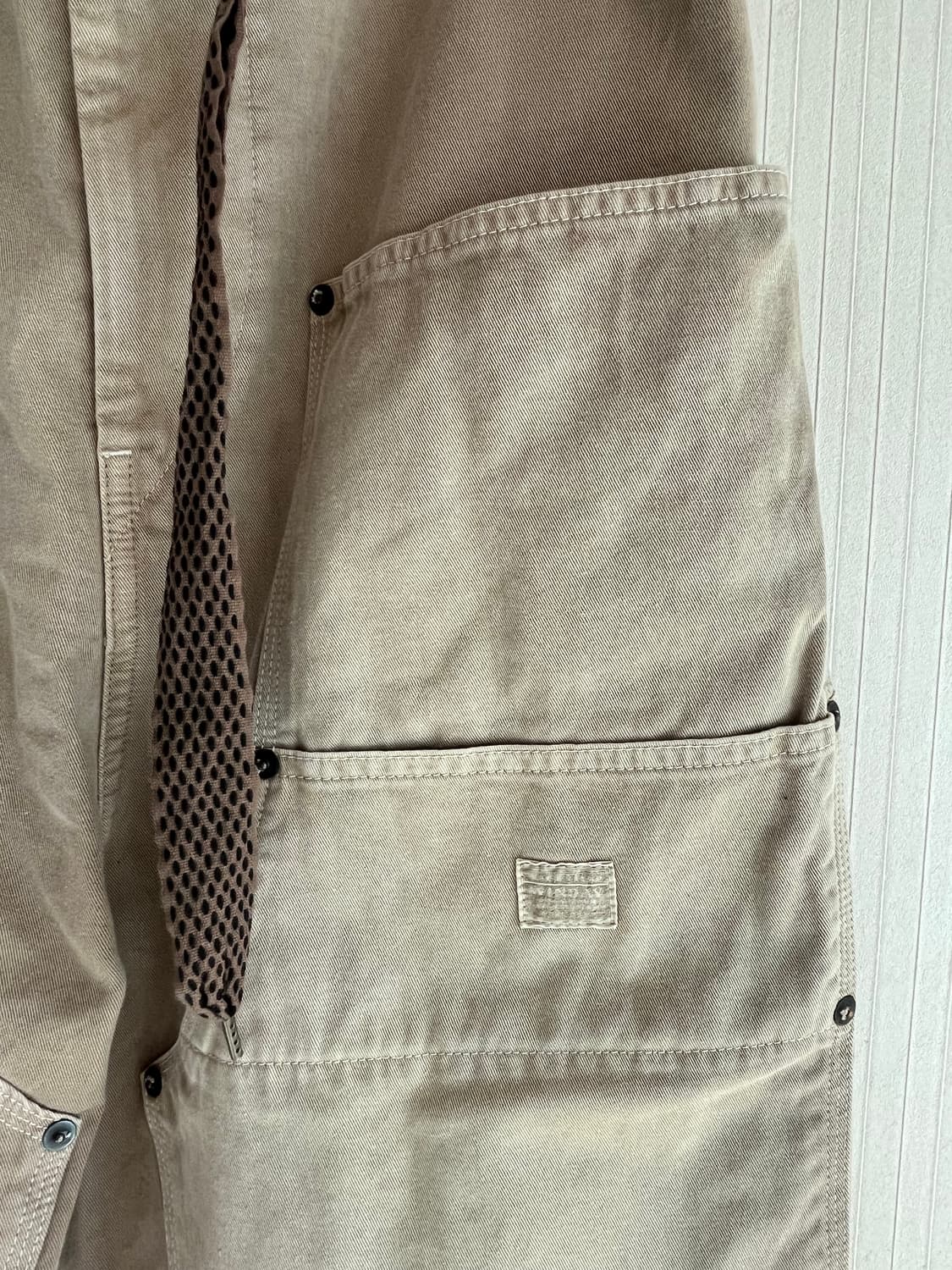 [3] 캐피탈 kapital 카츠라기 W 니 이지 팬츠 베이지 상품이미지5