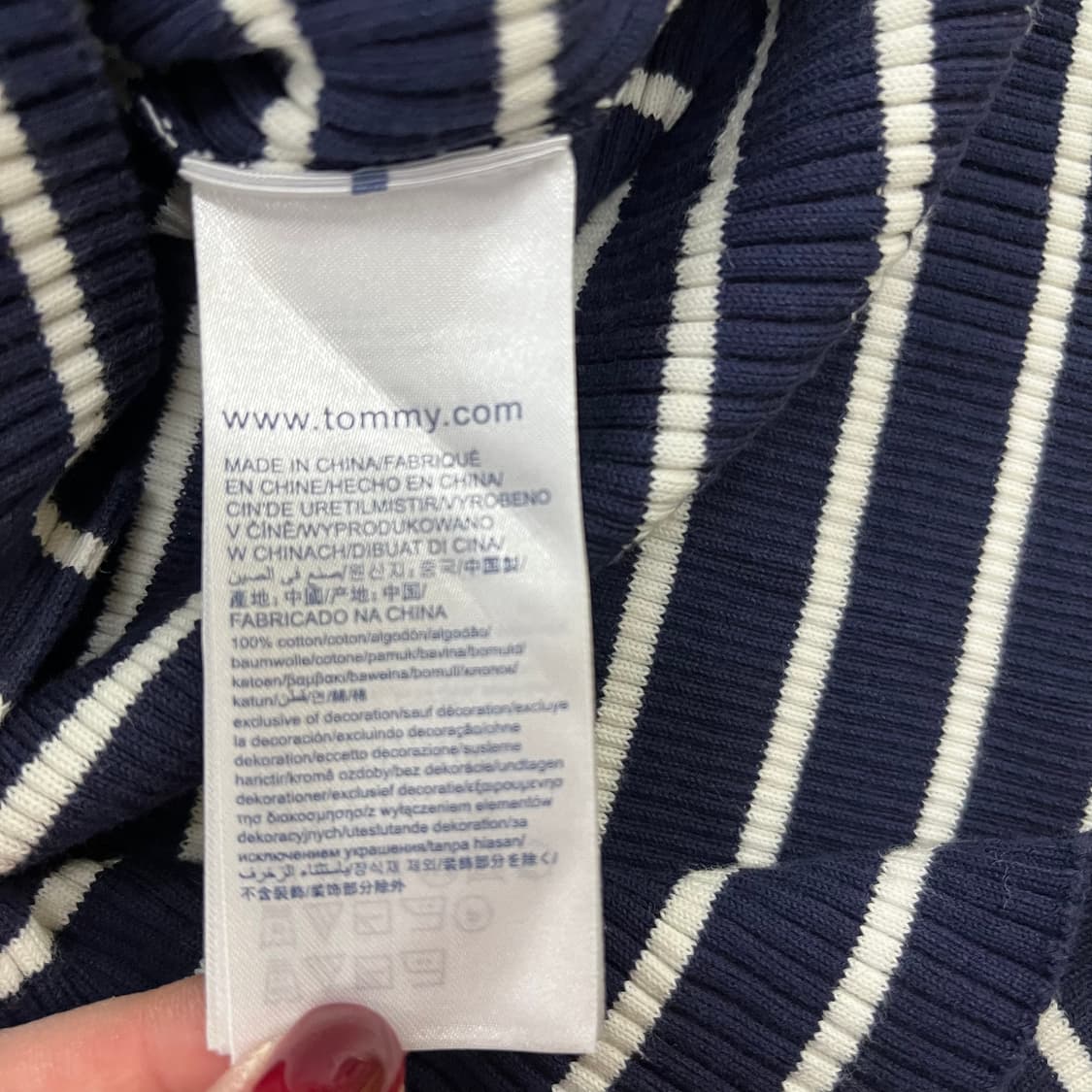 [S] 타미힐피거 여성 스트라이프 폴로 원피스 0102M1 상품이미지3