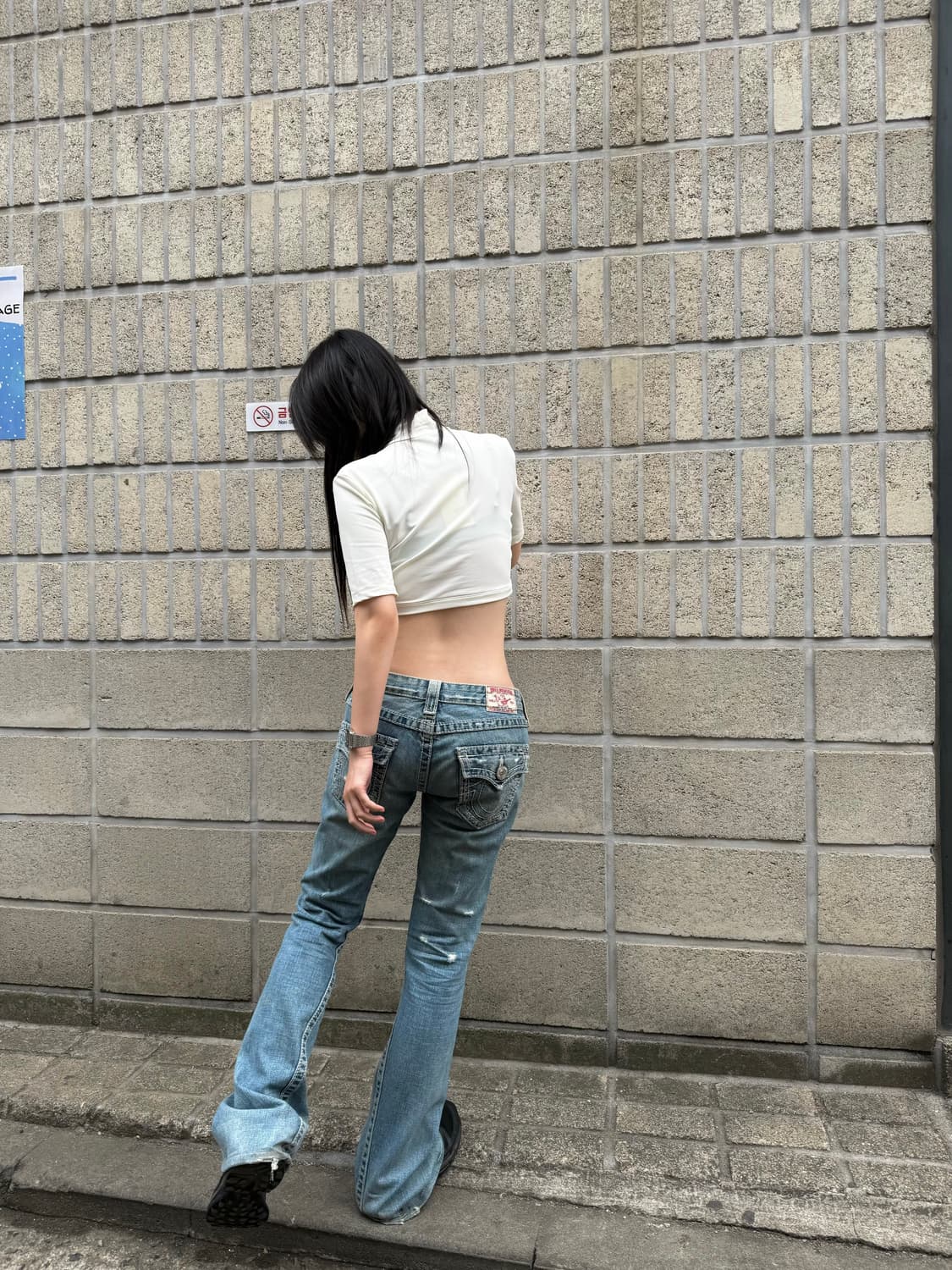 트루 릴리전 그런지 디테일 부츠컷 팬츠 상품이미지6