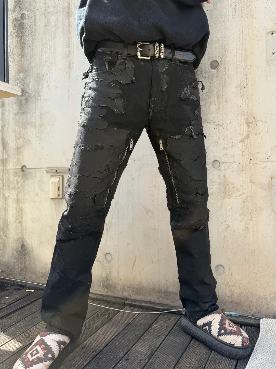 Givenchy black paint coated jean 31size 상품이미지7