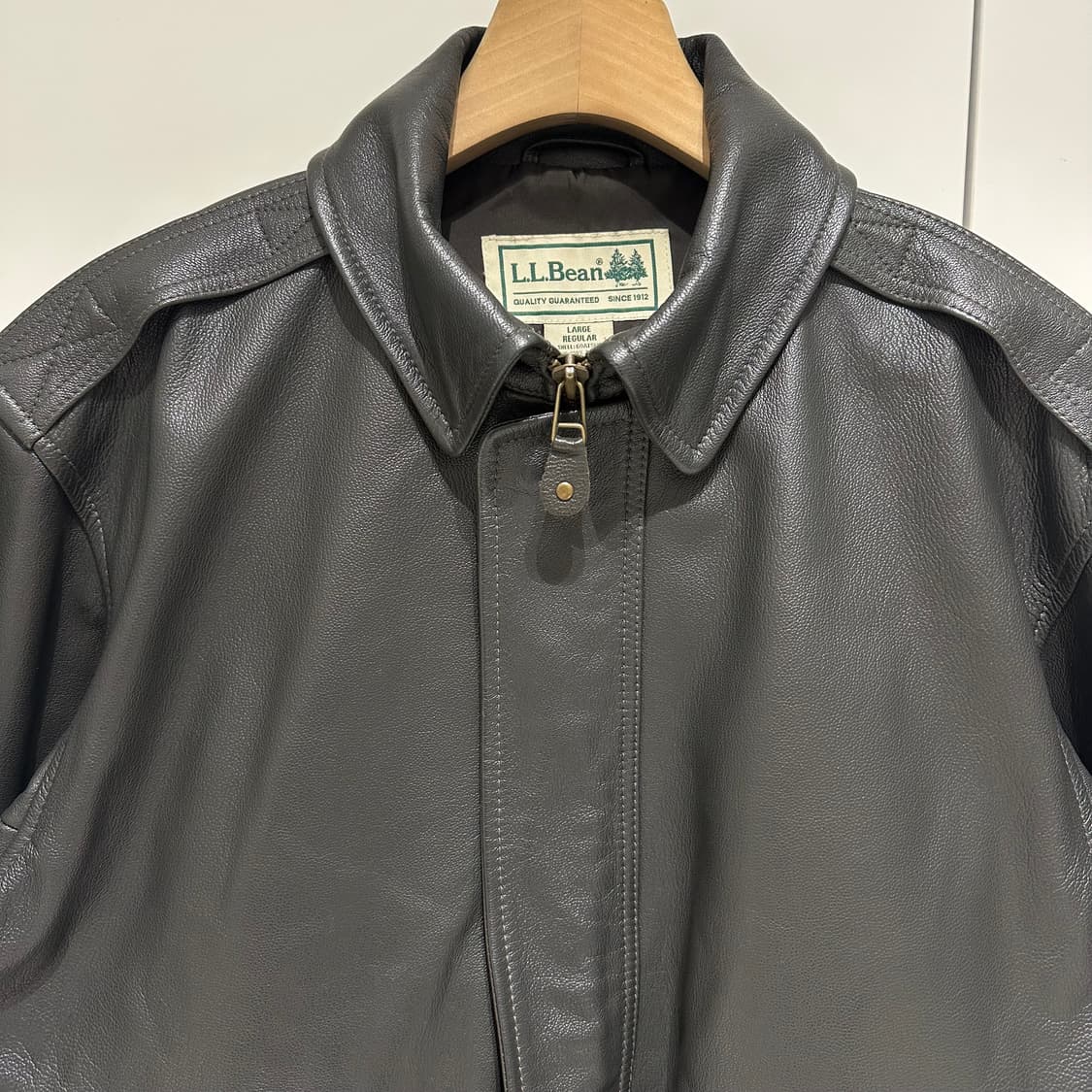 llbean 고트스킨 a-2 자켓 올리브그레이 상품이미지3