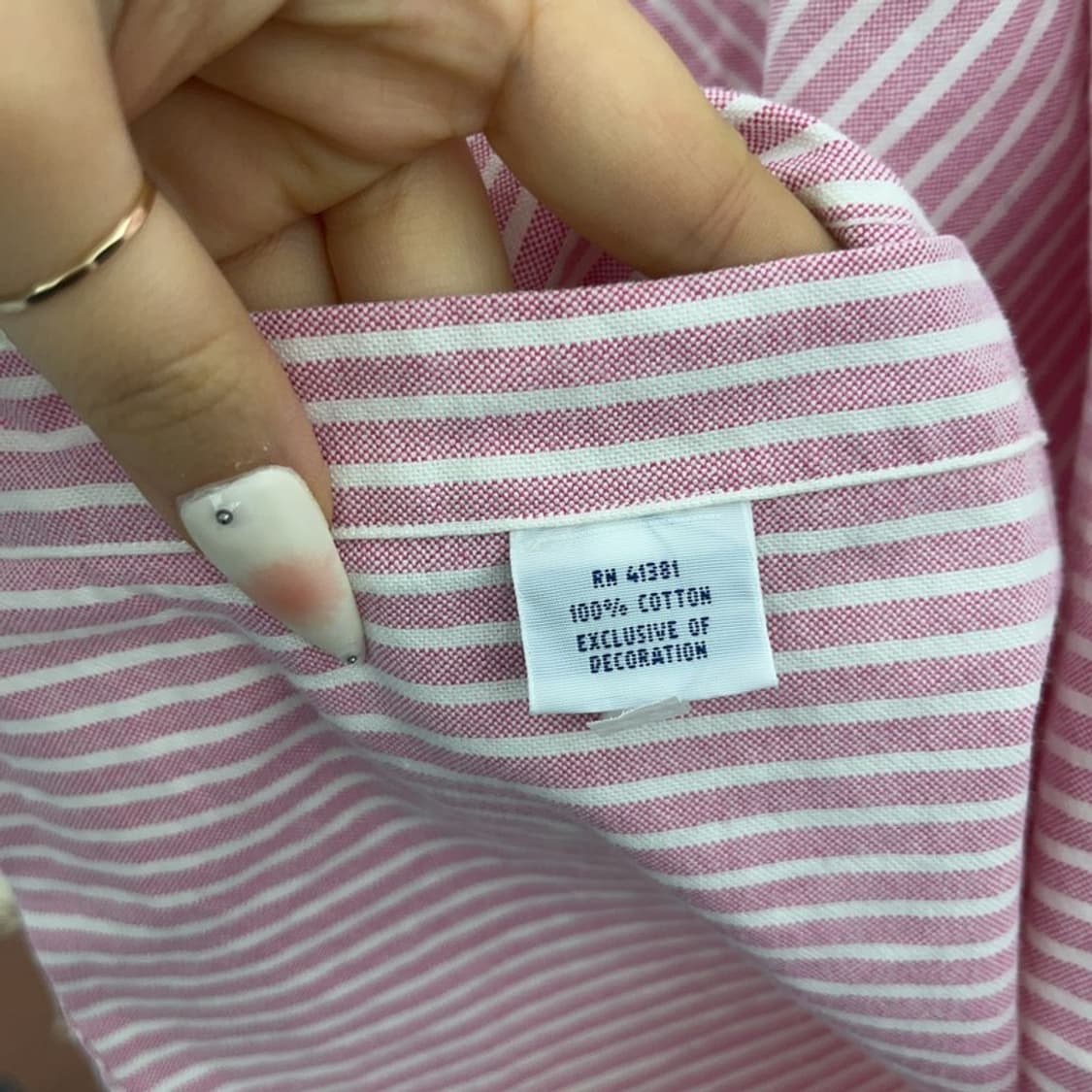 폴로 랄프로렌 레트로 빈티지 키치 딸기 스트라이프 셔츠 L C09387 상품이미지6