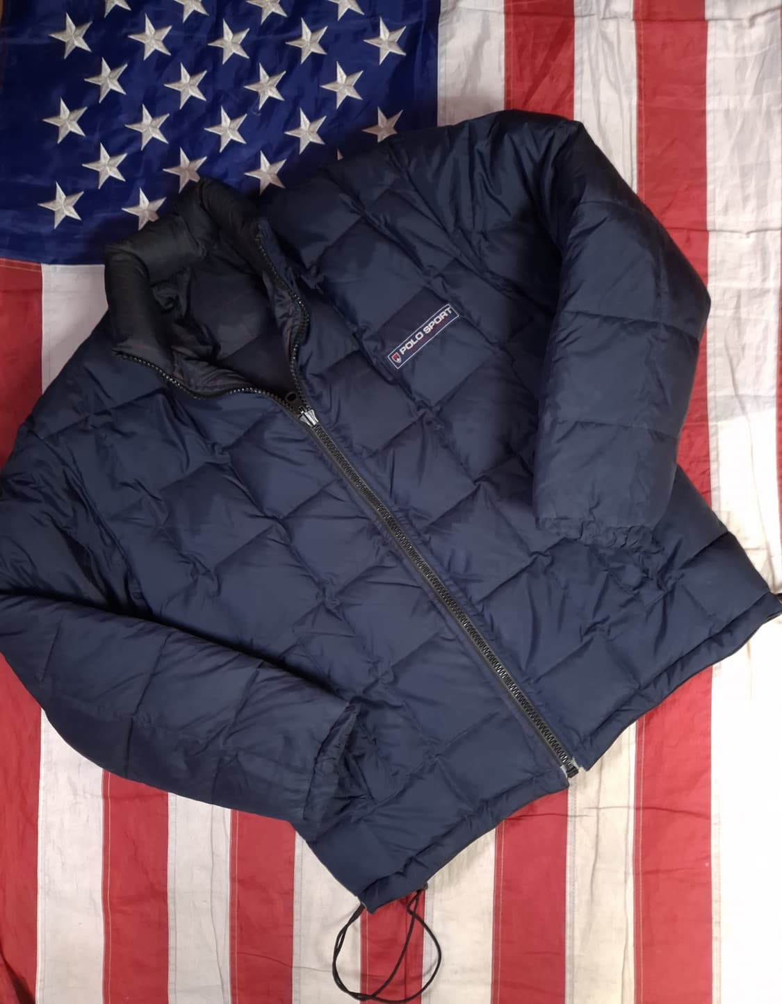 오리지날 90's 일본판 랄프로렌폴로 타탄체크 리버서블 패딩 상품이미지6