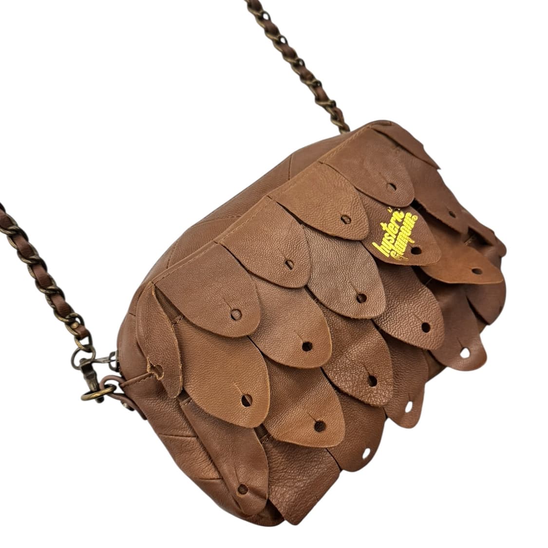 히스테릭글래머 레더 피크 숄더백 브라운 상품이미지4