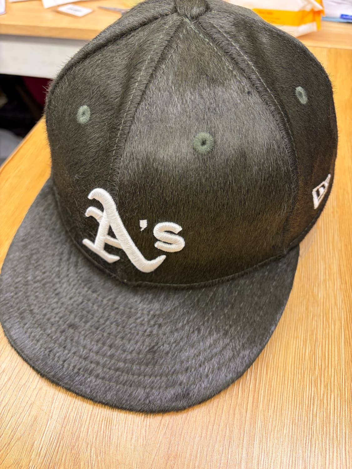 뉴에라 x 오클랜드 59fifty 스냅백(말털 다크그린) 상품이미지1