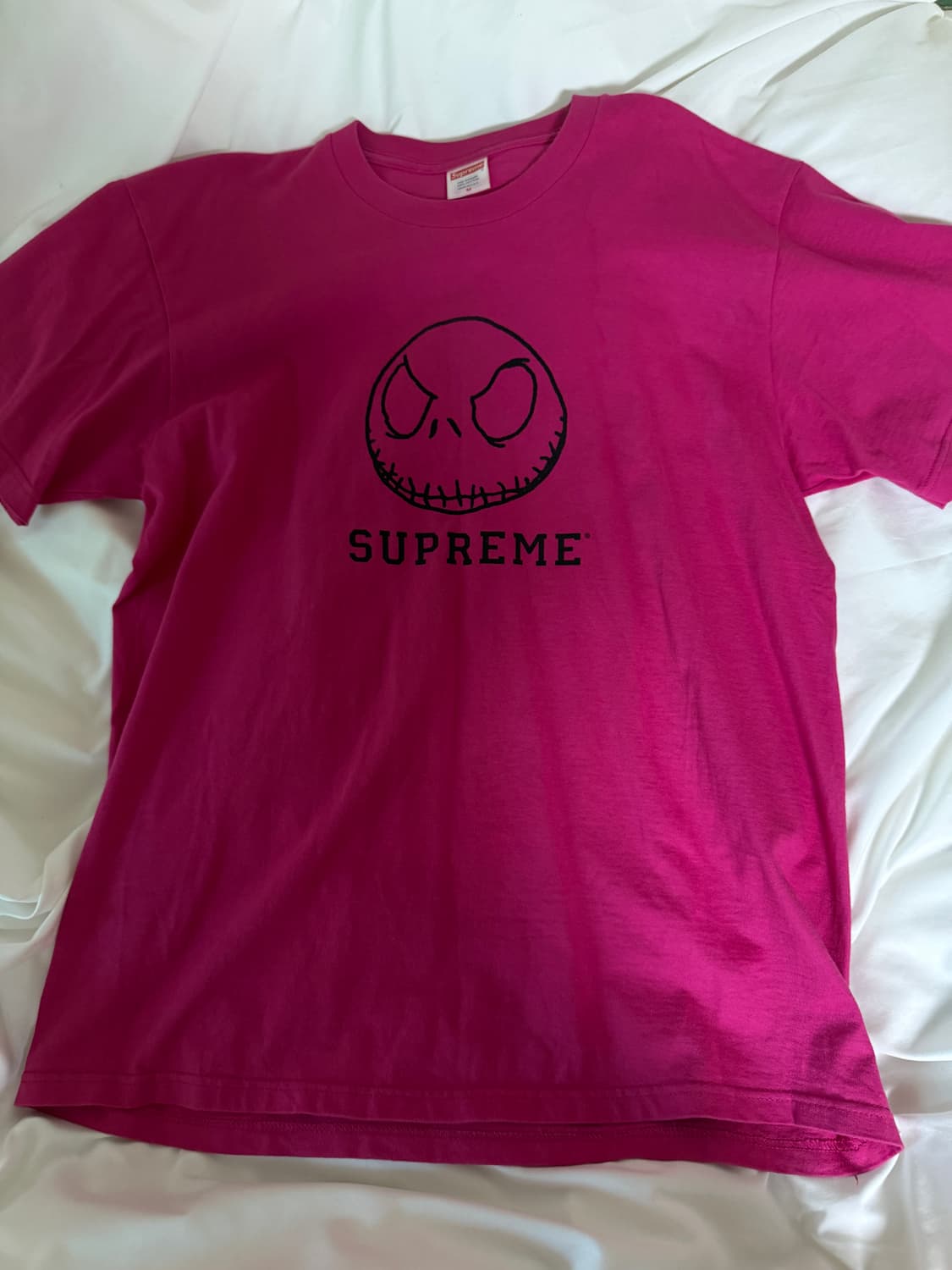 슈프림 잭 스켈링톤 티셔츠 핑크 M 상품이미지2