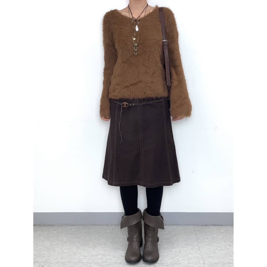 빈티지 퍼 니트 상품이미지2