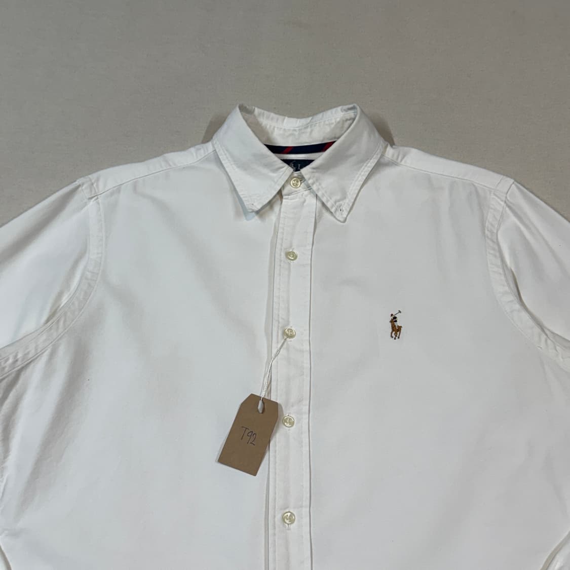 M) 폴로 랄프로렌 클래식핏 화이트 옥스포드 셔츠 T92 상품이미지3