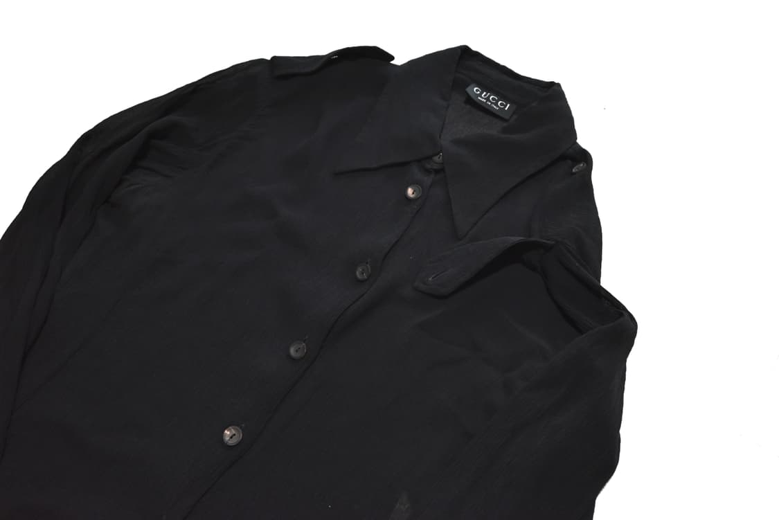 Gucci by tom ford 1996 silk sheer shirts 상품이미지4