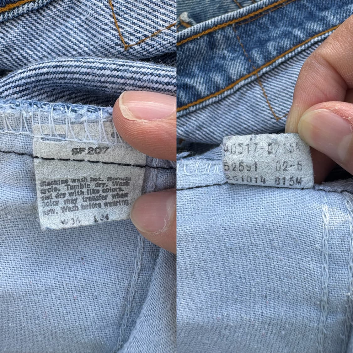 80s USA 리바이스 Levi’s 517 부츠컷 진 (오렌지탭) 상품이미지10