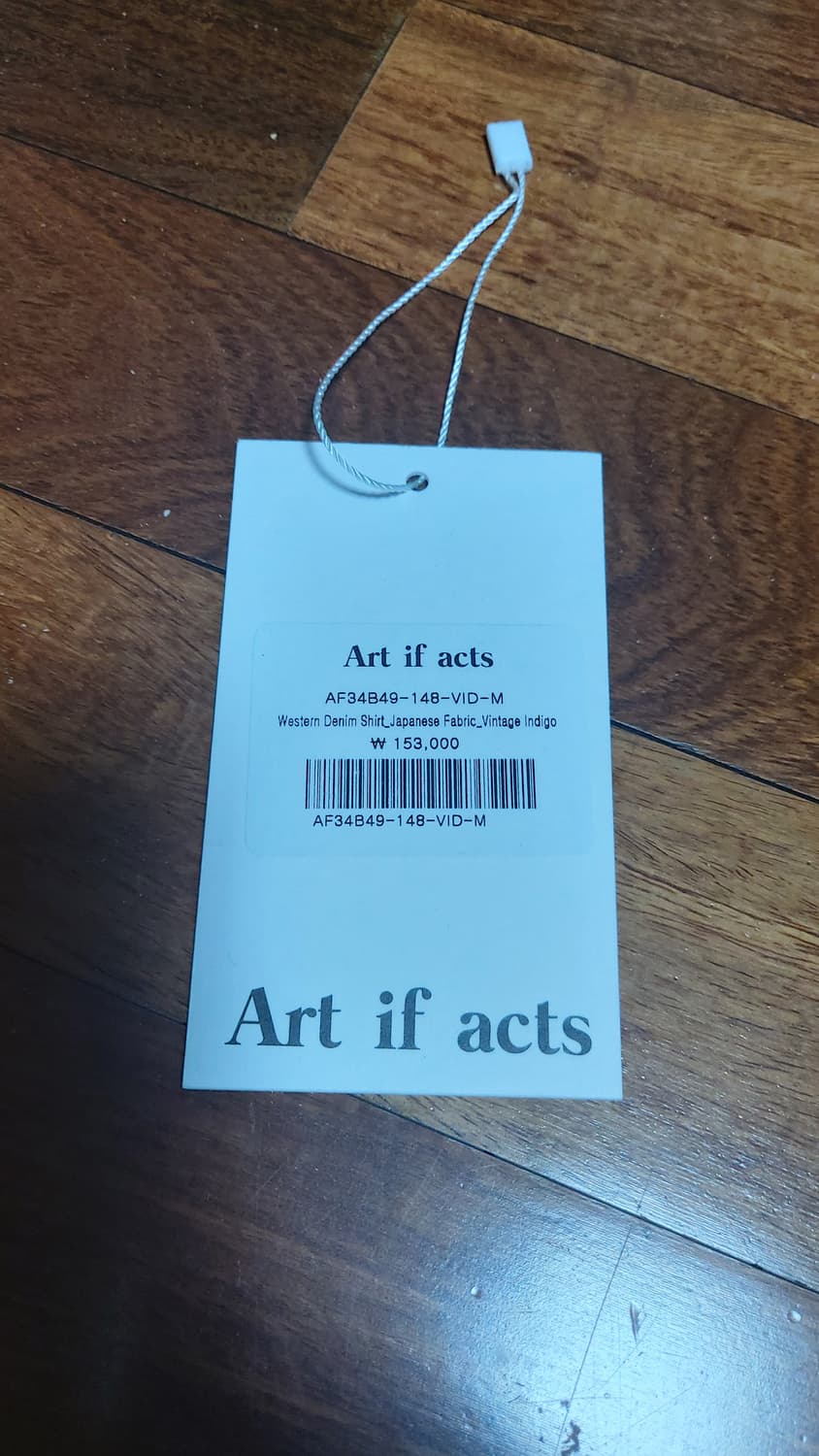 [M]아트이프액츠 웨스턴 데님 셔츠 빈티지 인디고 상품이미지4