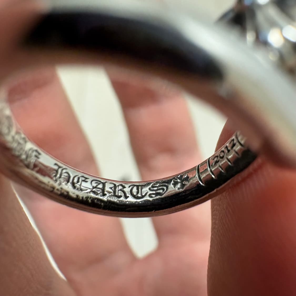 크롬하츠 크로스볼 네일링 반지 us5 상품이미지4