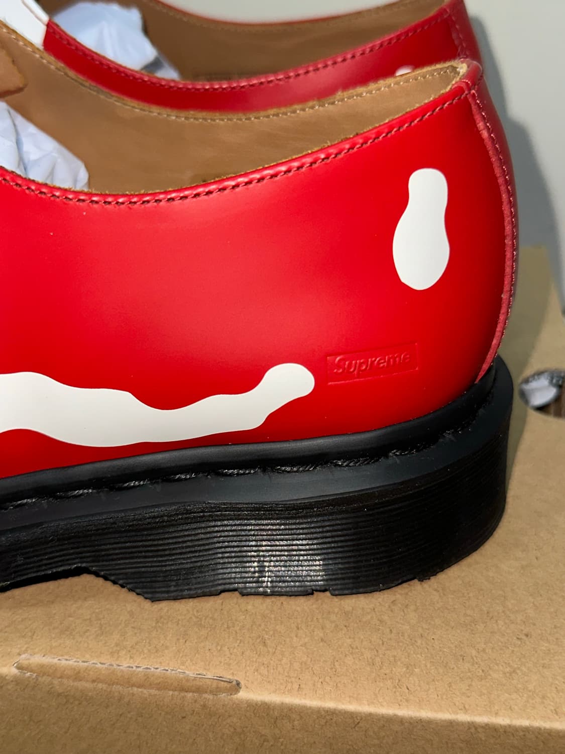 닥터마틴 슈프림 1461 3-Eye 로퍼 레드 상품이미지4