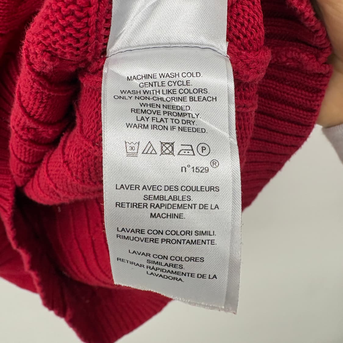 폴로 로렌 랄프로렌 케이블 니트 레드 여s 상품이미지6
