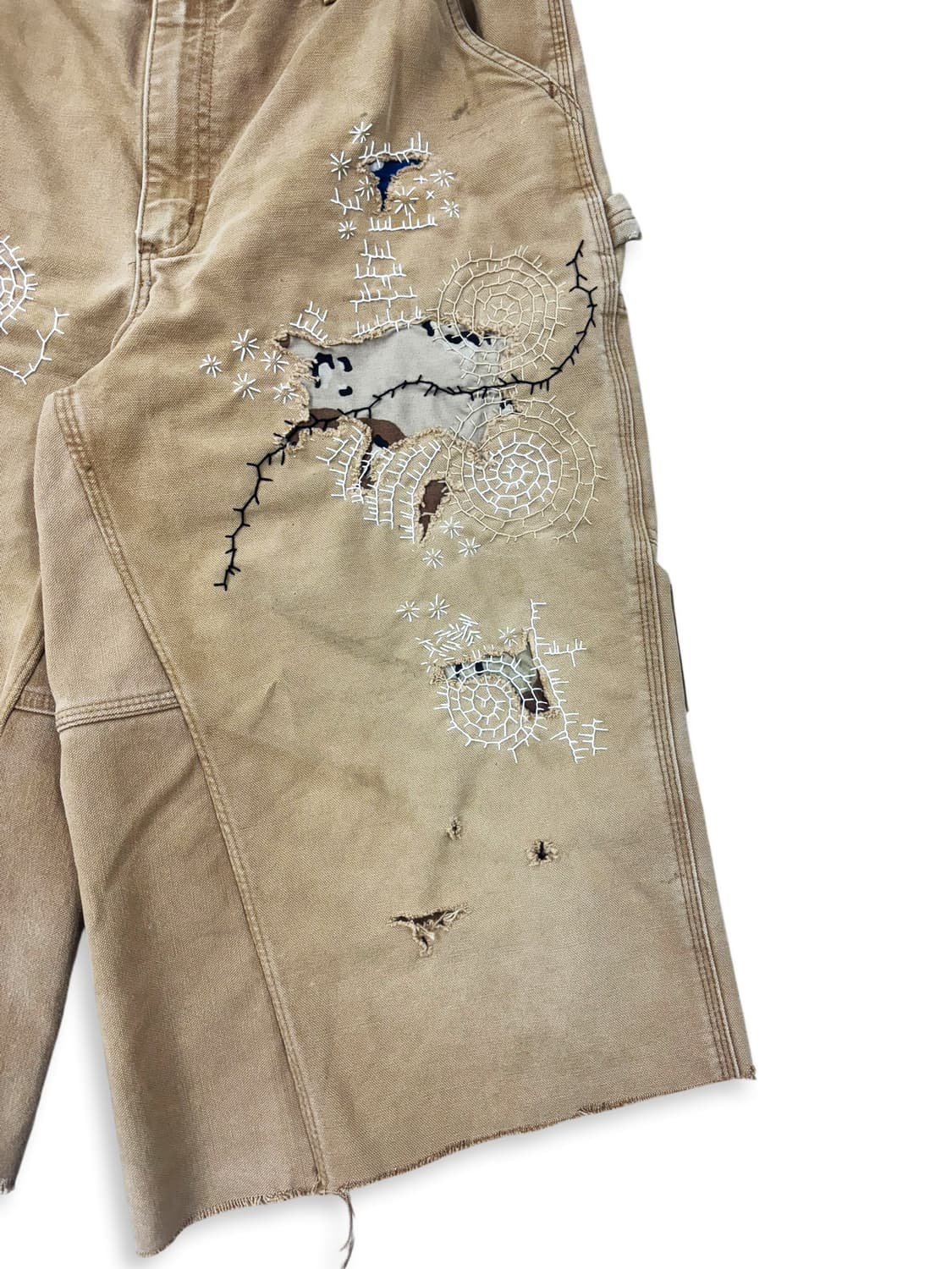 Carhartt Boro Sashiko Distressed Shorts 상품이미지5