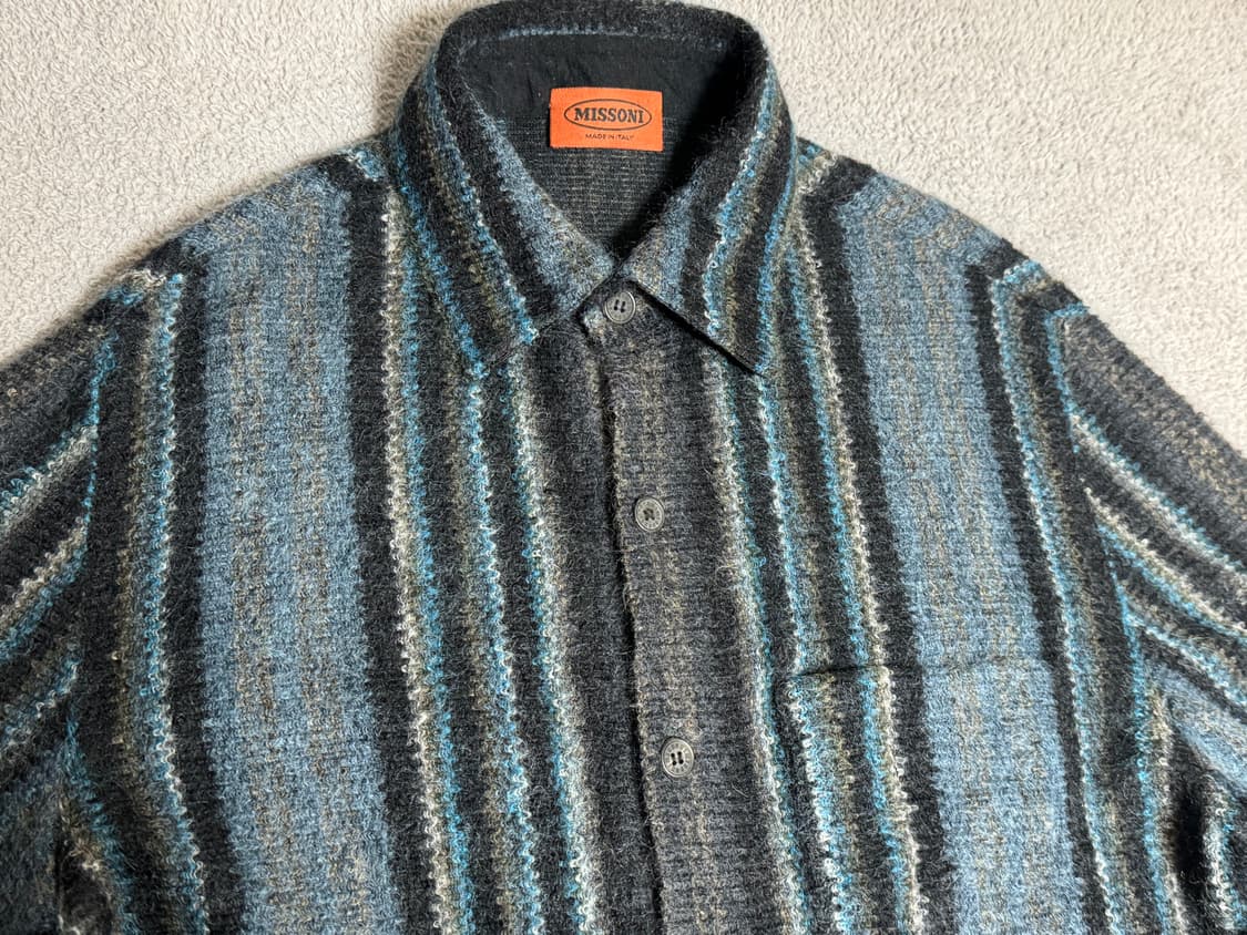 Missoni 미쏘니 스트라이프 모헤어 울 니트 셔츠 48 상품이미지1