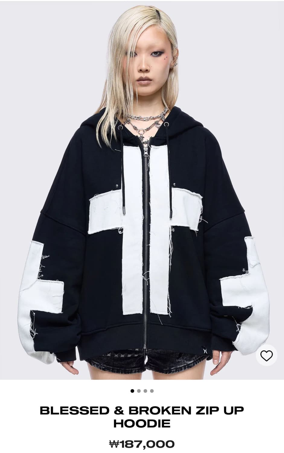 minga london 밍가런던 후드집업, 초커 세트 상품이미지3