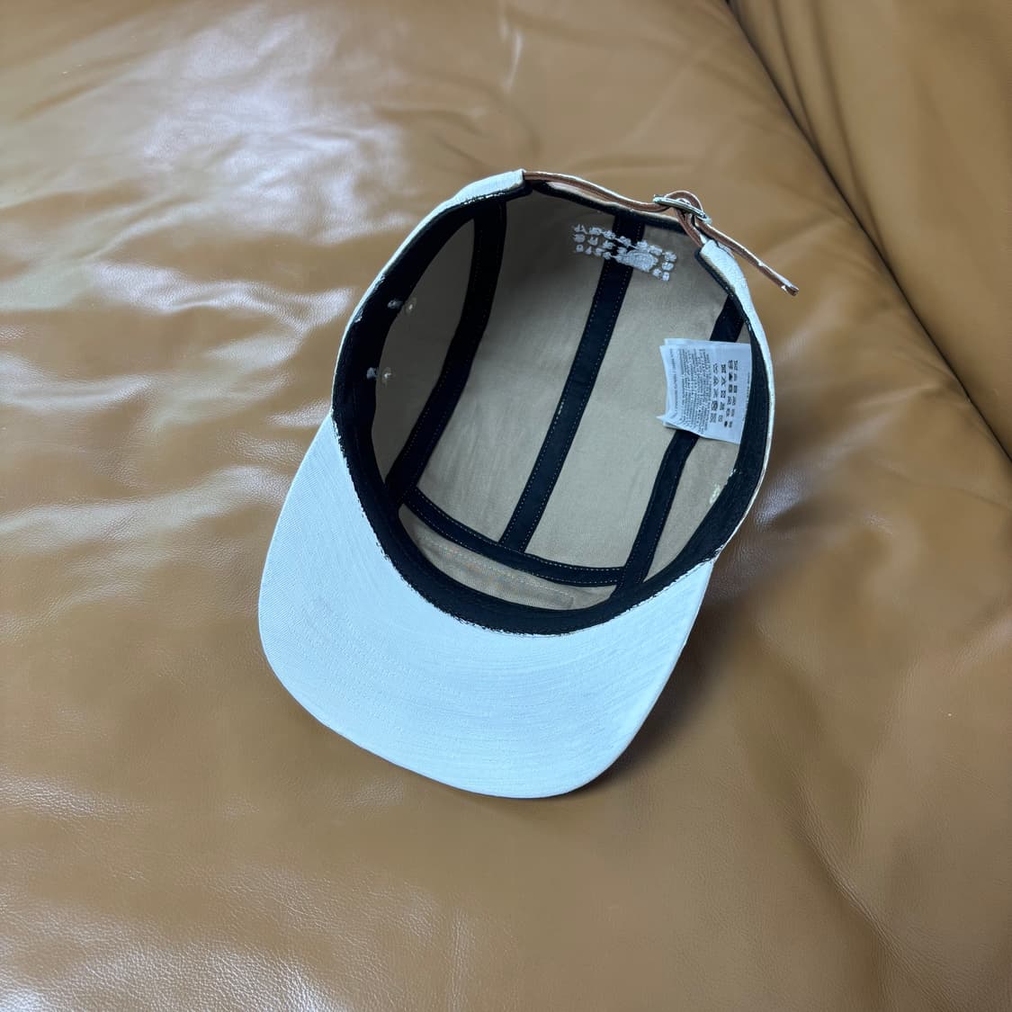 Supreme MM6 슈프림x메종 마르지엘라 페인티드 화이트 캠프캡 모자 상품이미지6