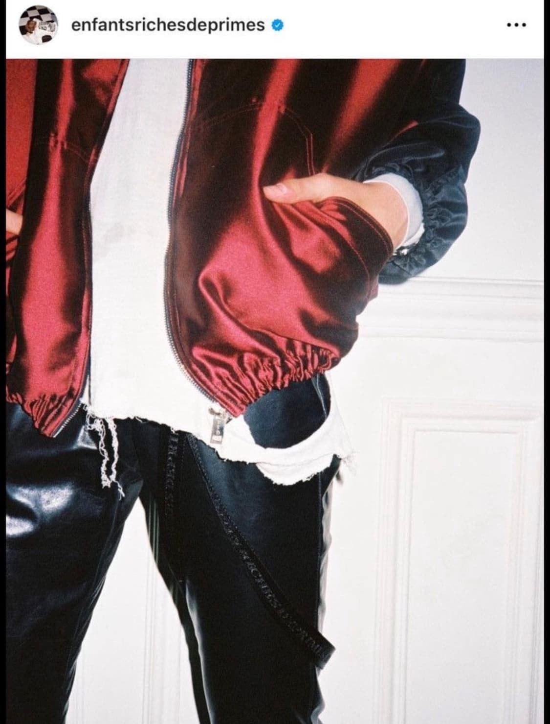 erd 실크 버건디 퓨처 트랙자켓  상품이미지3