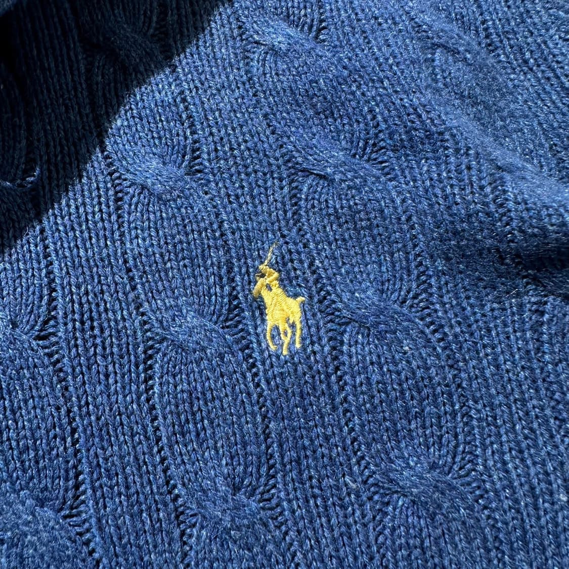 폴로 랄프로렌 실크 하프집업 케이블 니트 상품이미지4