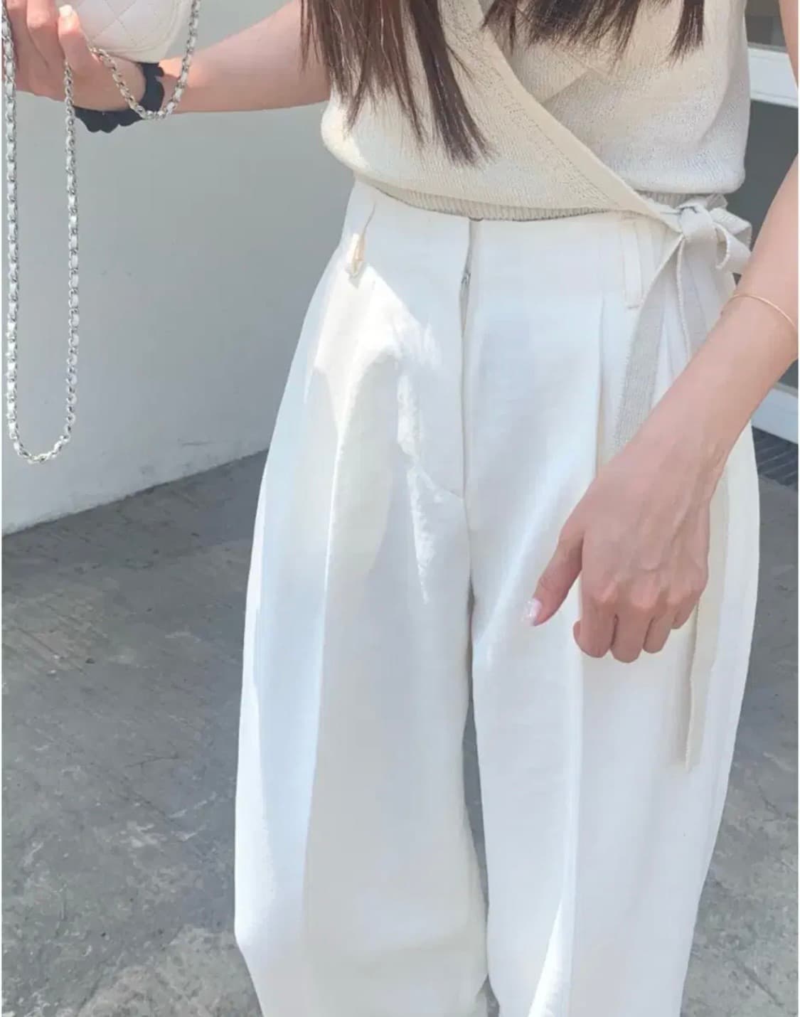 리에뜨 Lorn 화이트 슬랙스 상품이미지3