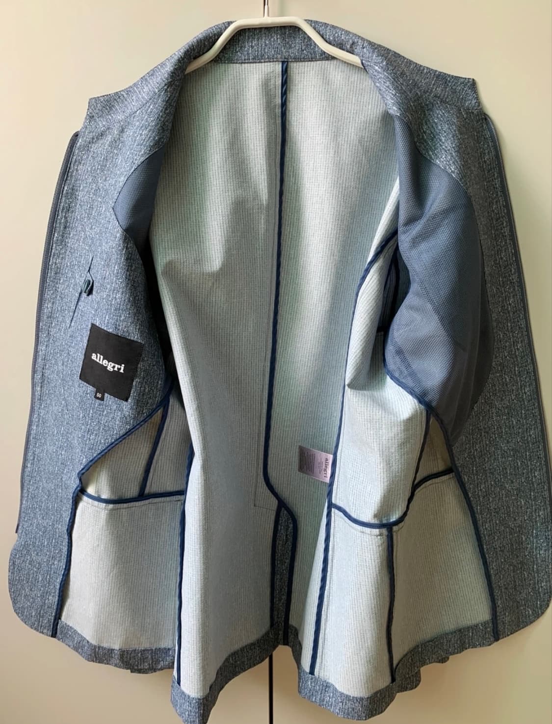 알레그리 간절기 집업 블루종 50 상품이미지3