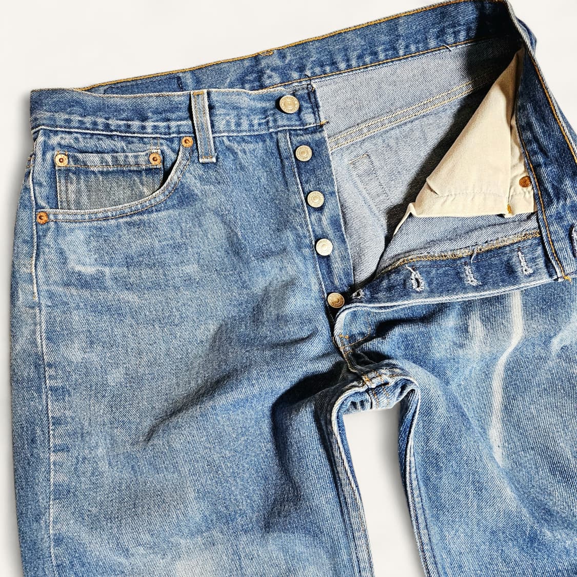 [실사32][리바이스]90's USA 501® 타이다이 워시드 데님 상품이미지4