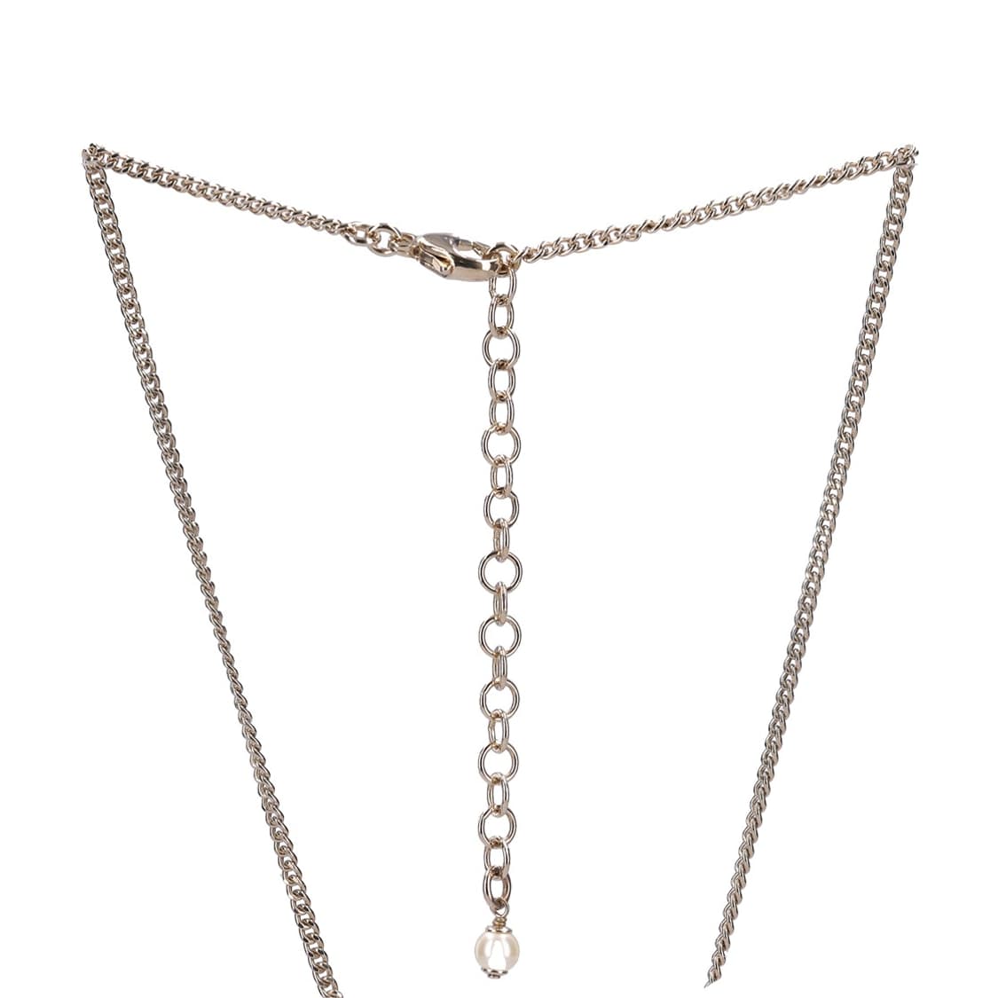 샤넬 펄 백 펜던트 네크리스 골드 메탈 상품이미지3