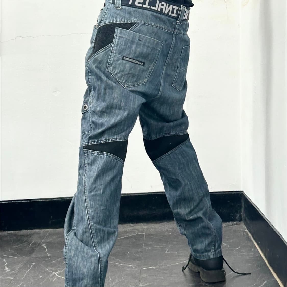 후부 올드스쿨 와이드 데님 팬츠 상품이미지2