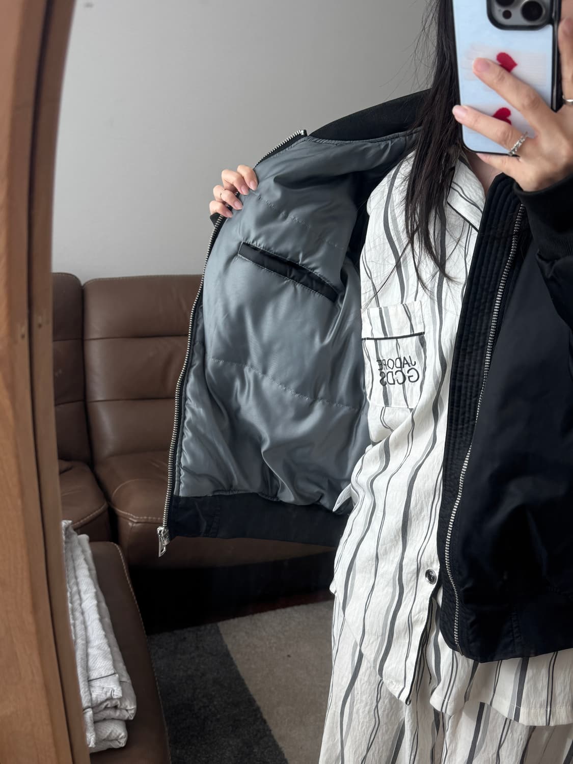 항공점퍼 마원 블루종 상품이미지3