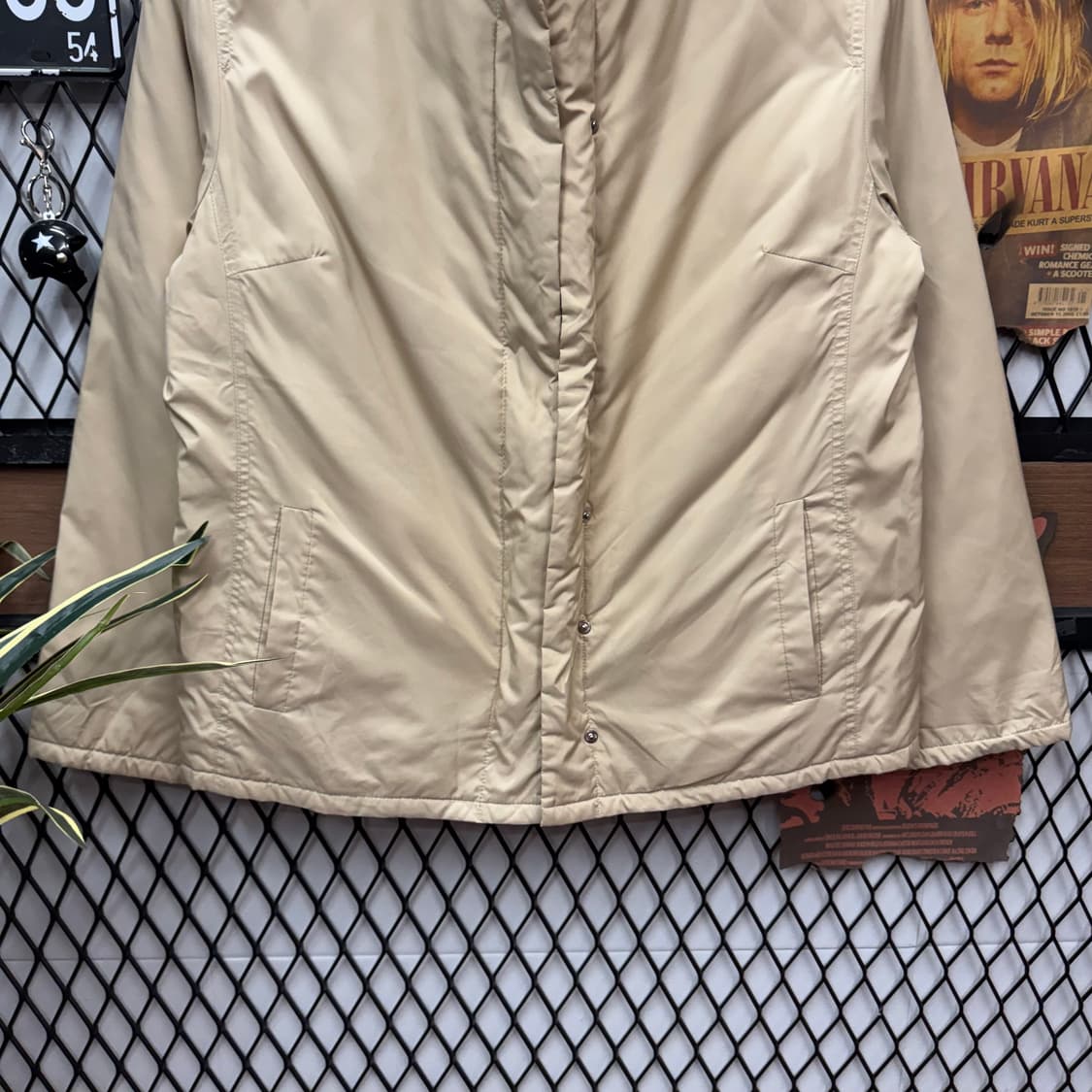 00s 버버리 패딩 점퍼 내피 리버시블 베스트 디테일 베이지 상품이미지4