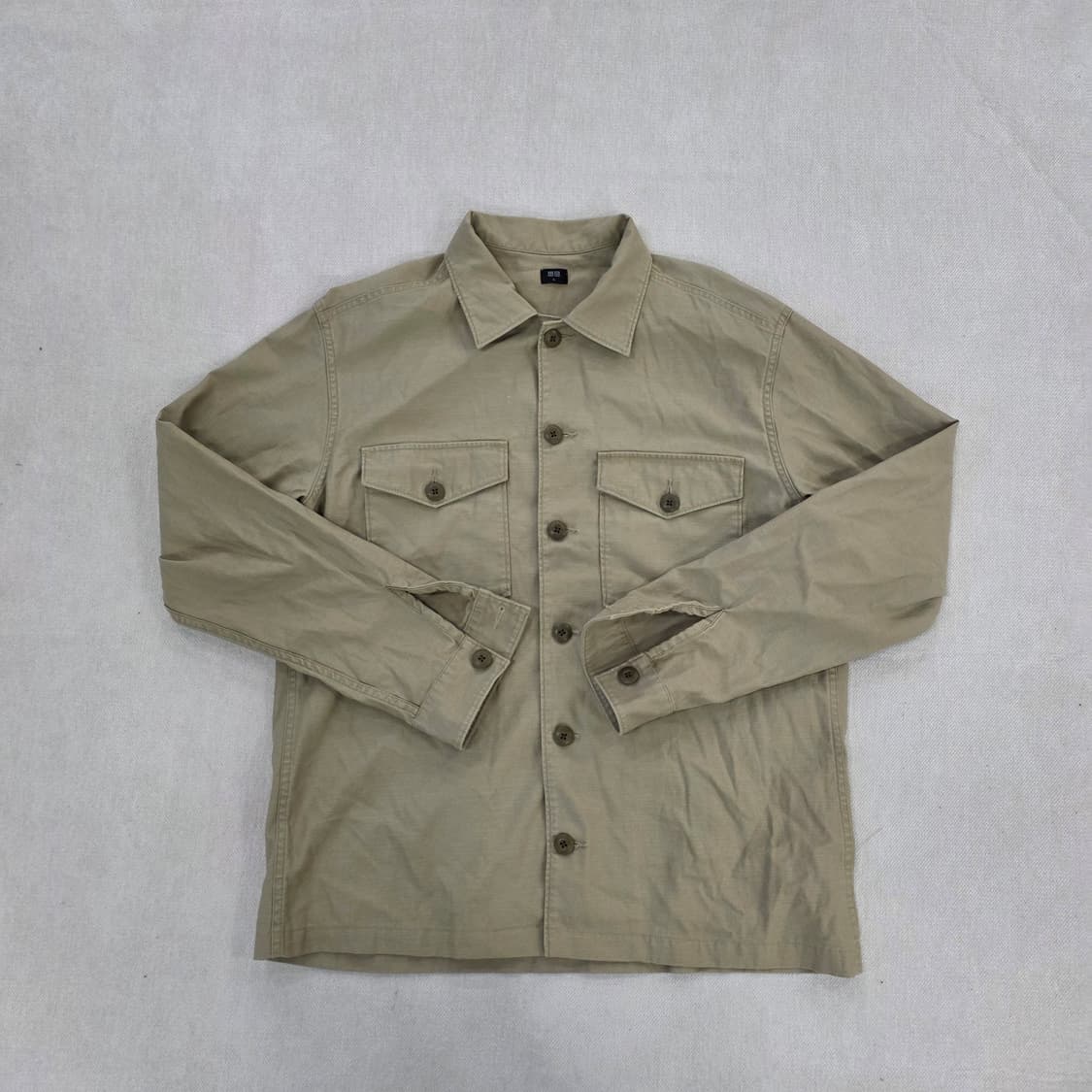 [M] 유니클로 캐주얼 듀얼포켓 긴팔 셔츠 1229J 상품이미지1