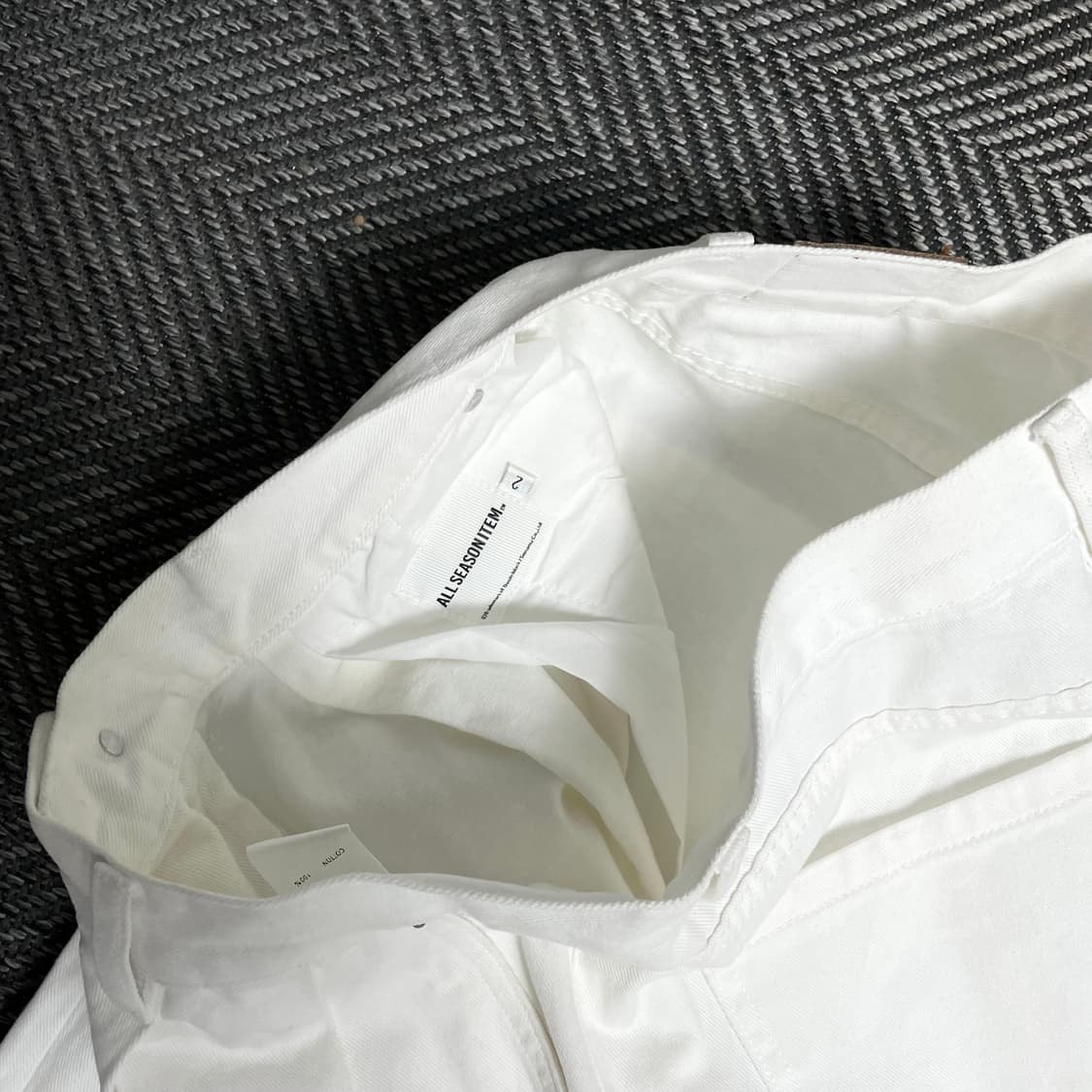 디미트리블랙 미니멀 와이드 데님 팬츠 화이트y 5159 상품이미지6