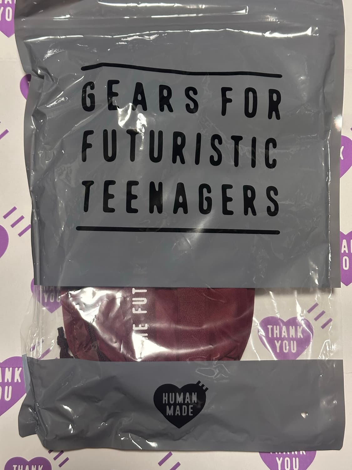 휴먼메이드 휴메 밀리터리 파우치 백 레드 상품이미지2