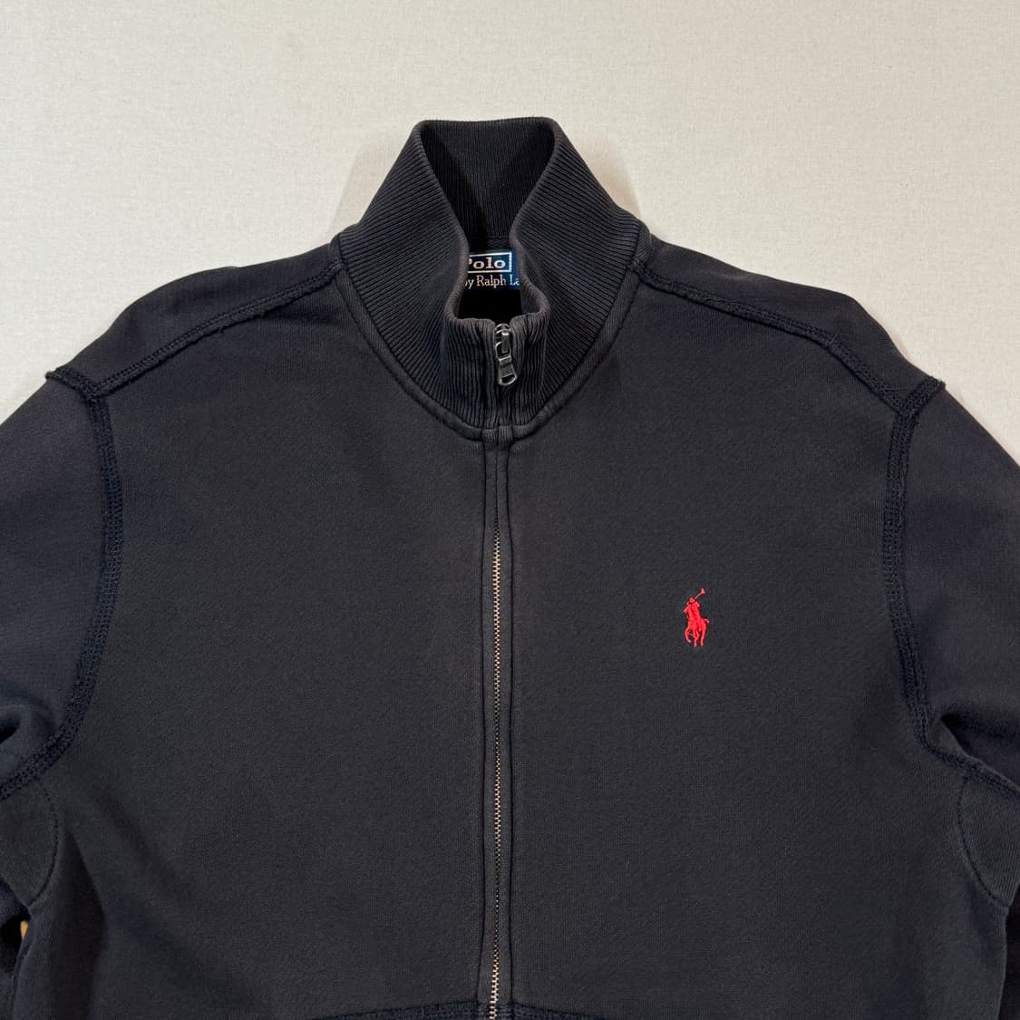L) 폴로 랄프로렌 블랙 코튼 집업 상품이미지3