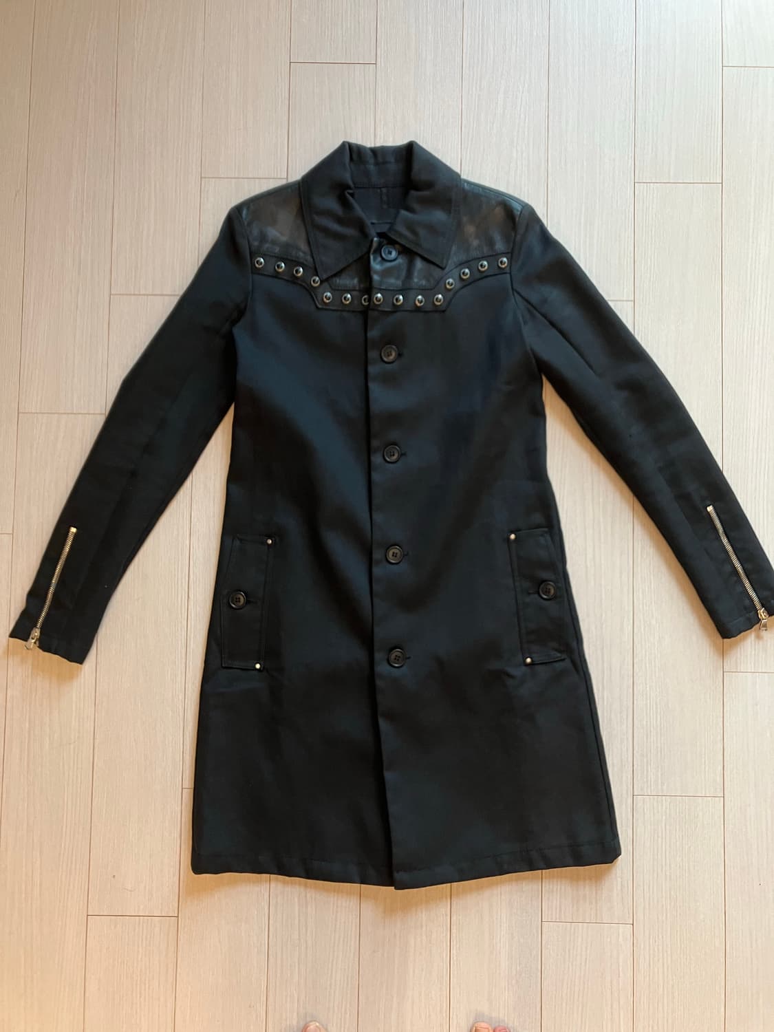 디젤 블랙골드라인 레더 코트 자켓 상품이미지1