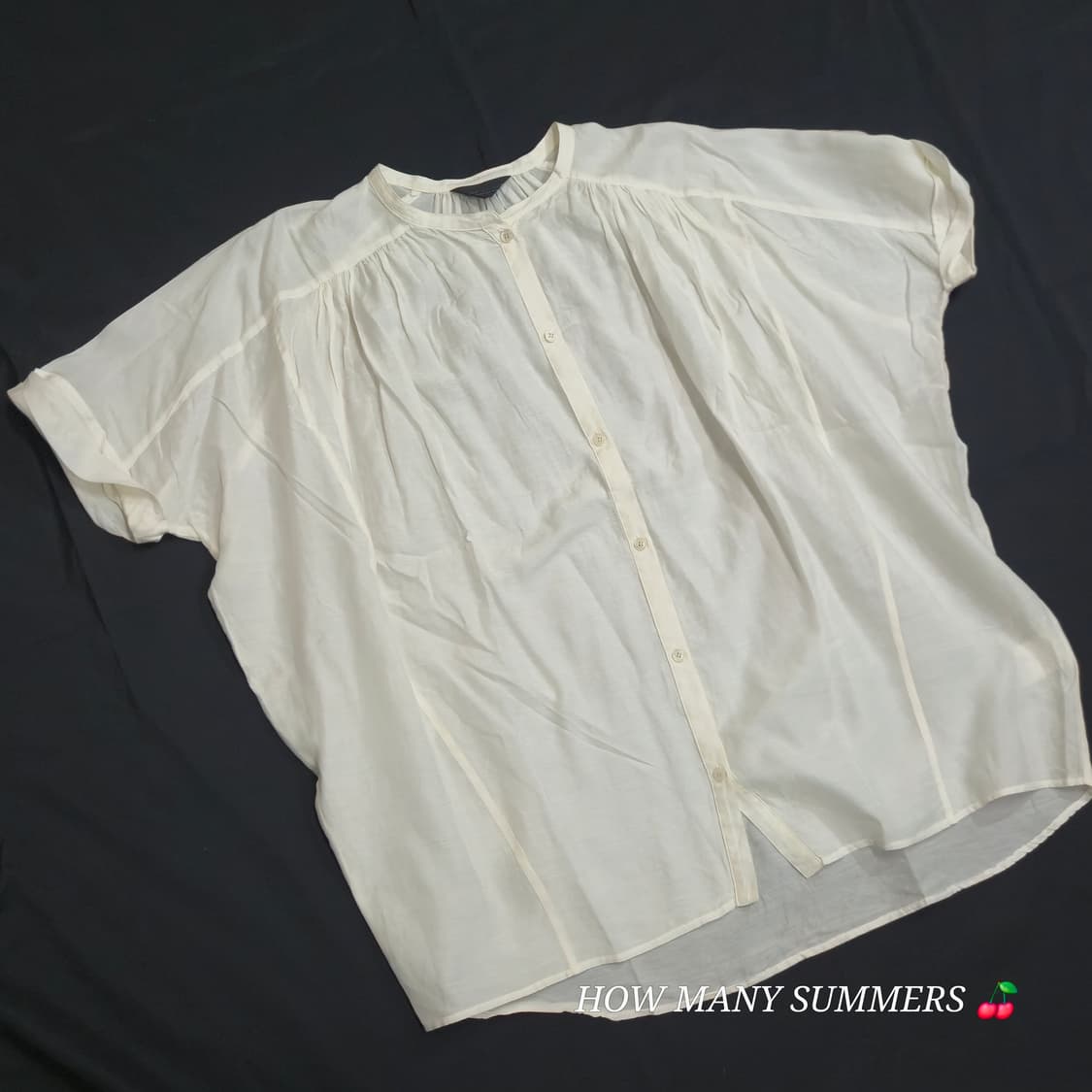 ​ivory court 아이보리코트 면실크 블라우스 가벼운 여름  상품이미지1