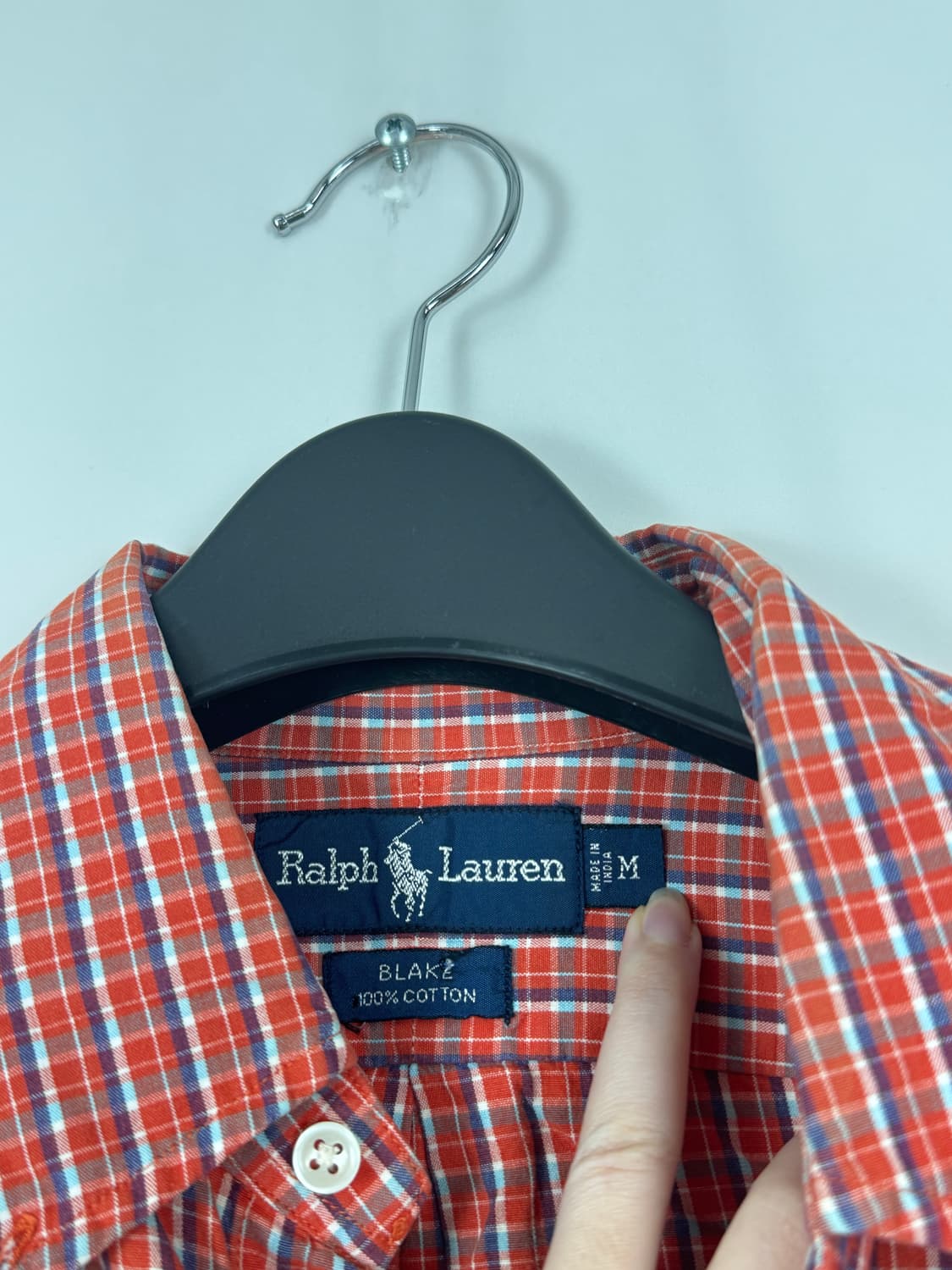 b109) 폴로랄프로렌 체크 셔츠 상품이미지3