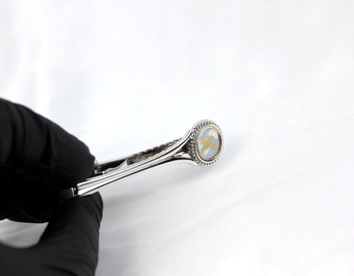 버버리 A+등급 5.8cm 천연자개 남자 명품 넥타이핀 상품이미지5