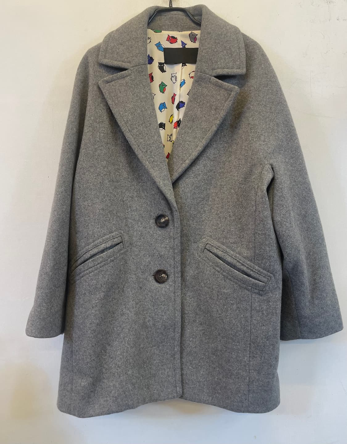 럭키슈에뜨 울코트:) 럭키슈에뜨38 모직코트 여성울코트반코트하프코트하객룩 상품이미지2