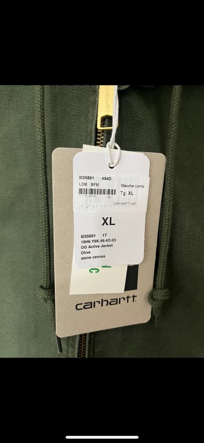 칼하트 wip og 액티브자켓 올리브 XL (새상품) 상품이미지5