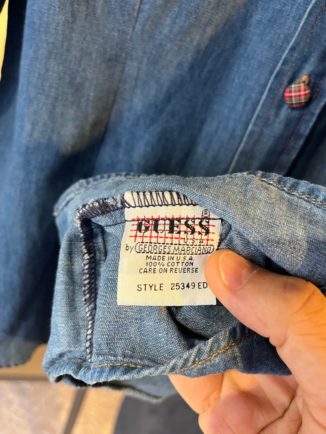 90년대 게스 웨스턴 데님셔츠(미국제) 상품이미지5