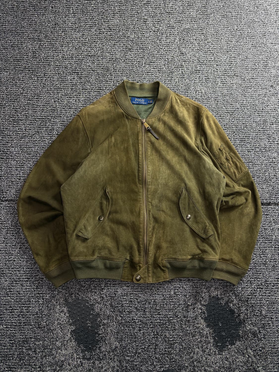 폴로 랄프로렌 신형 스웨이드 가죽 봄버 자켓 3472 상품이미지2