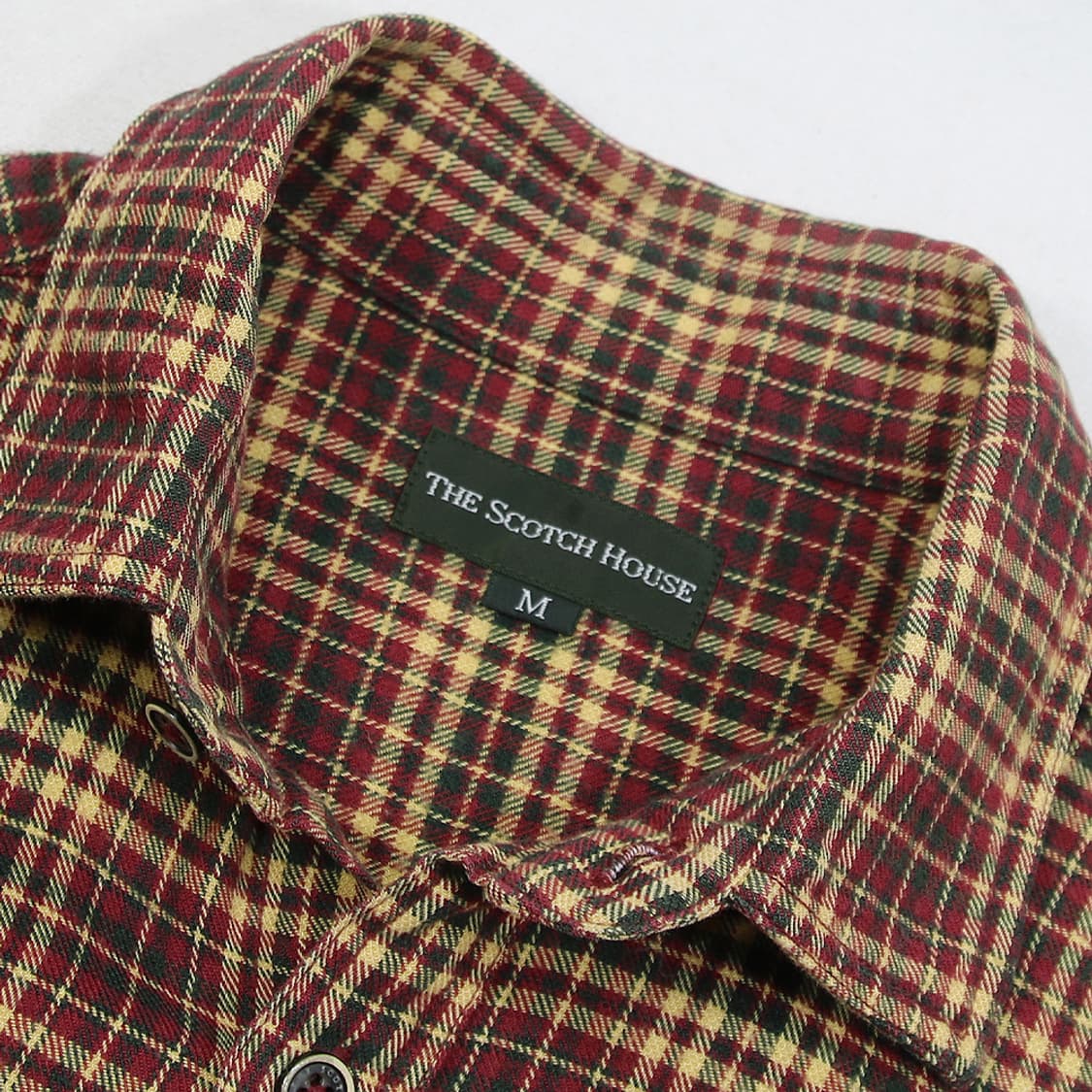 (착용컷) THE SCOTCH HOUSE 클래식 체크 셔츠 (남성용 M) 상품이미지5