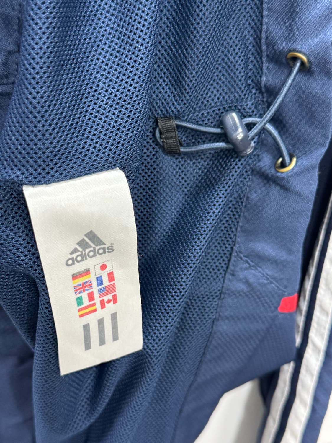 아디다스 삼선 바람막이 네이비 상품이미지5