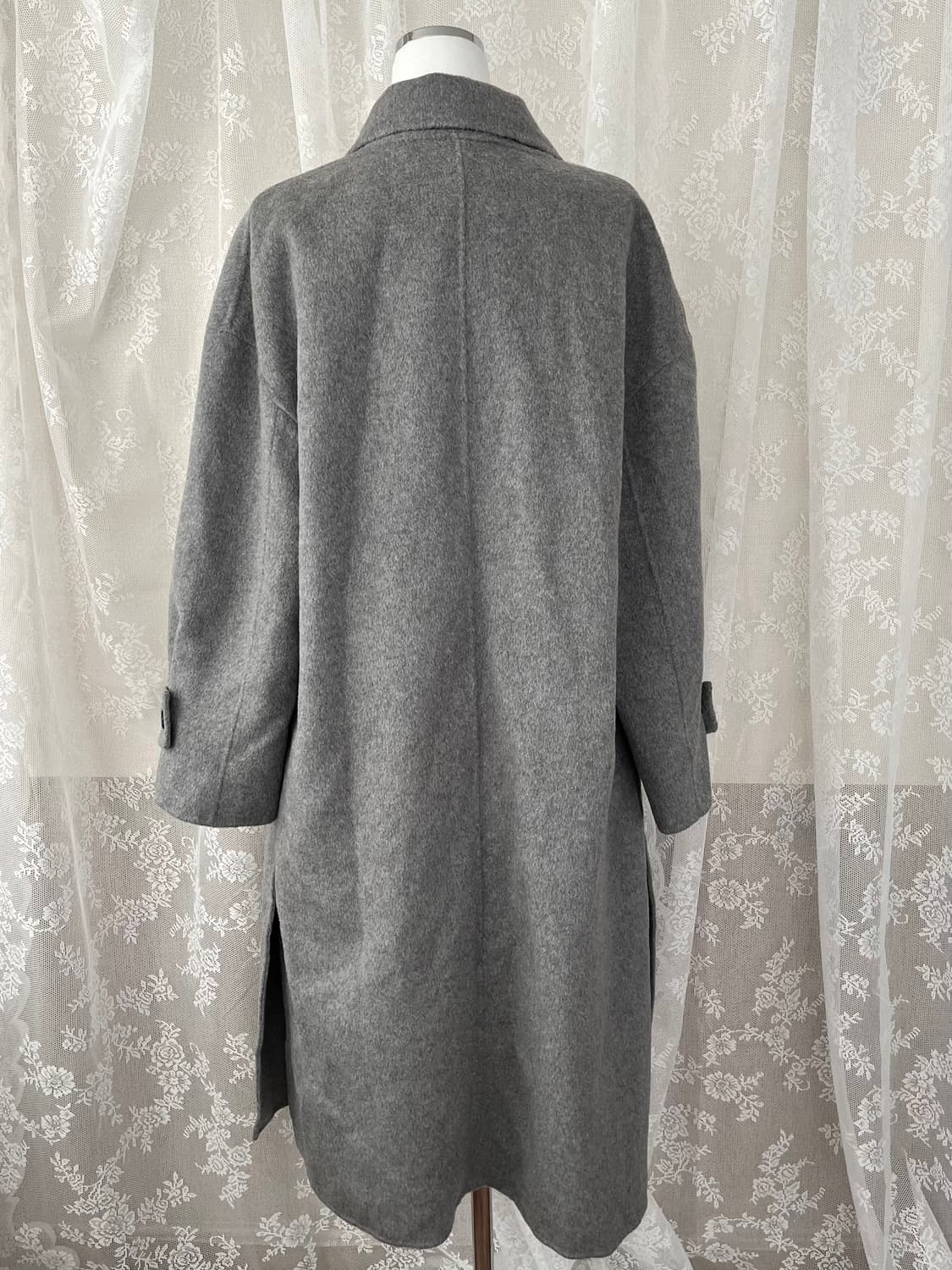 S) 무신사 스탠다드 캐시미어 블렌드 핸드메이드 로브 코트 상품이미지3