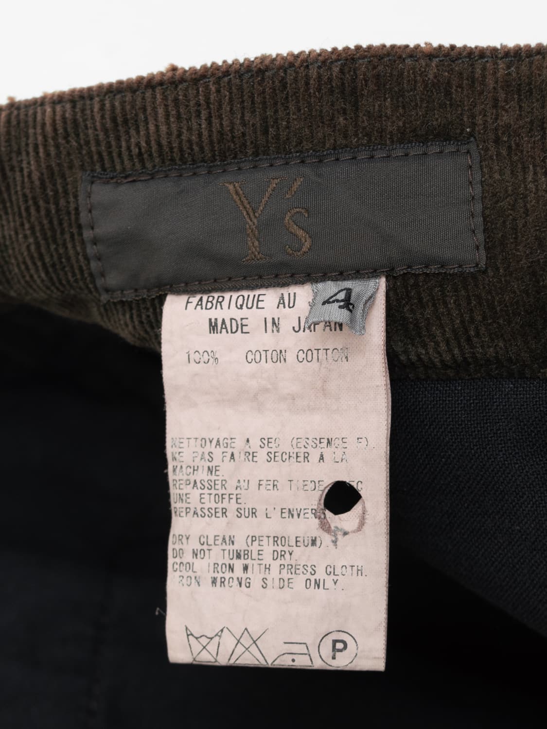 Y's for men '06 코듀로이 바이커팬츠 상품이미지10