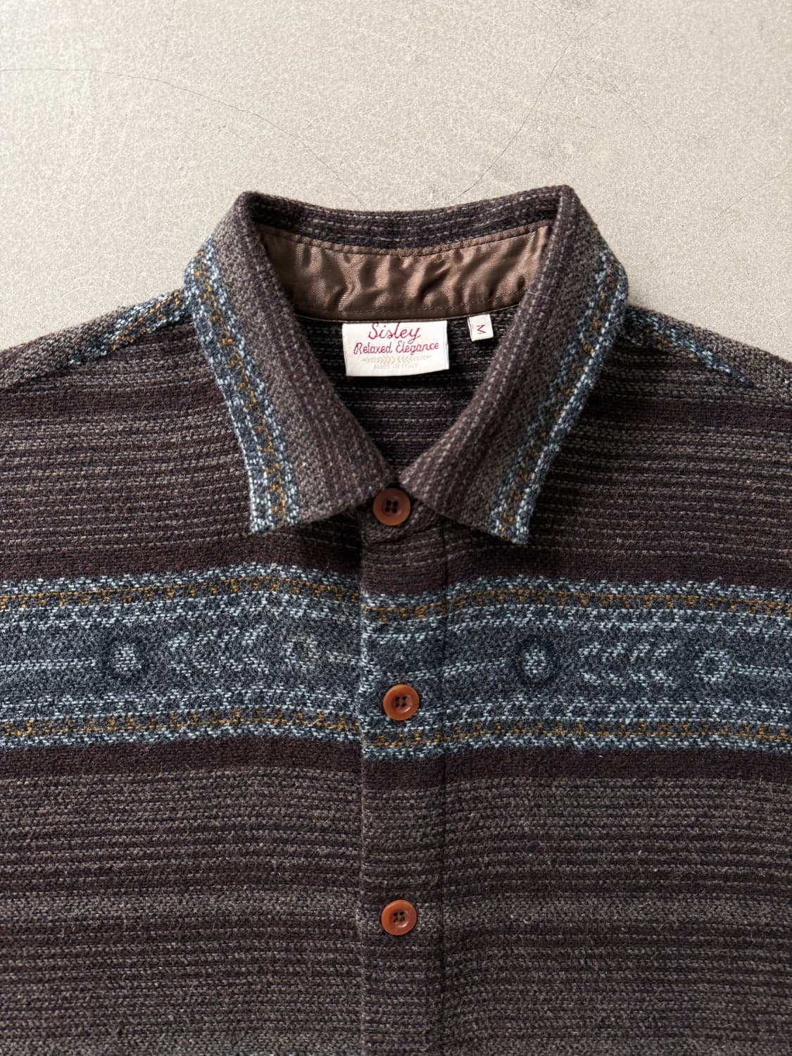 Sisley Ethnic Pattern Shirt 상품이미지4