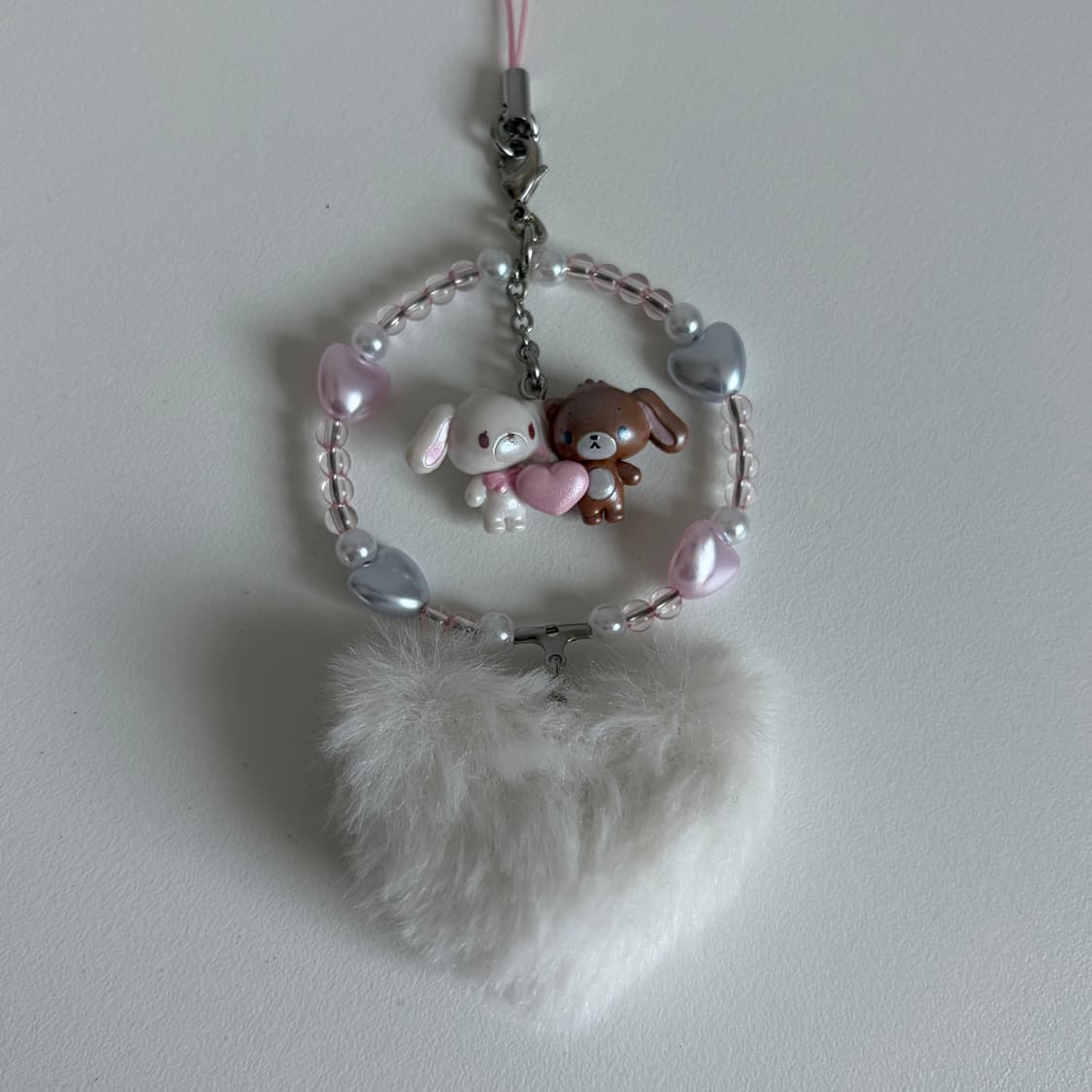 산히오 슈가바니즈 헤이세이 후와후와 하트 스트랩 키링 상품이미지3